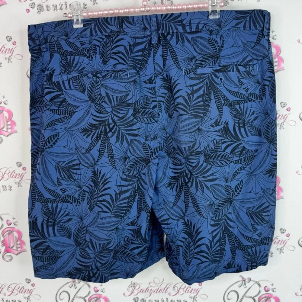 Banana Republic shorts Aiden short tropical floral Navy Leaf Pattern Shorts